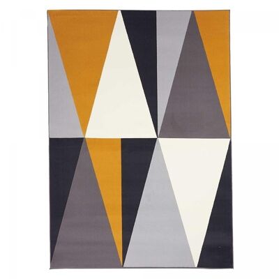 Living room rug 80x150cm AF BIGTRI Gray in Polypropylene