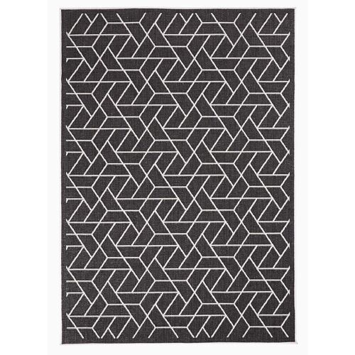 Tapis exterieur 120x170cm AF BRIKA REVERSIBLE Noir en Polypropylène