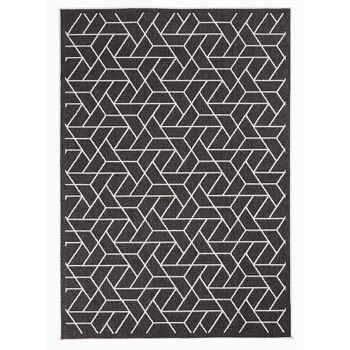 Tapis exterieur 200x290cm AF BRIKA REVERSIBLE Noir en Polypropylène 1