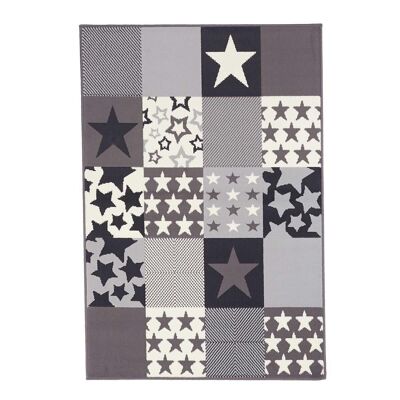 Tapis enfant 80x150cm AF CARETOILE Crème en Polypropylène