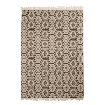Kilim rug 200x290cm MALSA REVERSIBLE Grey. Handmade wool rug