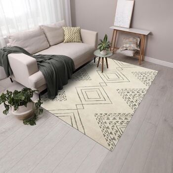 Tapis salon 120x170cm HARITAGE Autre. Tapis artisanal en Laine 2