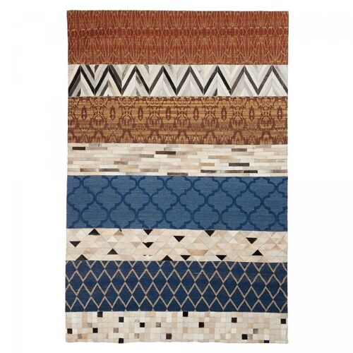 Tapis salon 200x290cm KORLION Multicolore. Tapis artisanal en Polyester