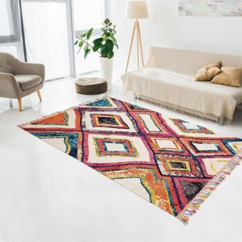 Tapis berbère style 120x170cm OURIKA MK 01 Multicolore en Polypropylène 2