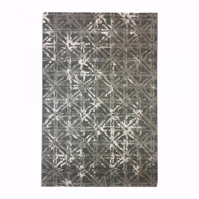 Tapis salon 80x150cm VINTAGE SCANDINAVE Gris en Polypropylène