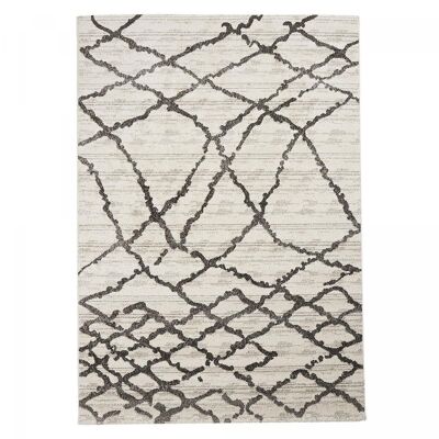 Tapis berbère style 60x110cm NAILLIFO Blanc en Polypropylène