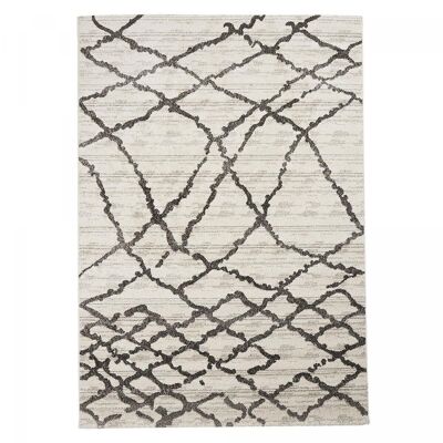 Teppich im Berberstil 80x150cm NAILLIFO Weiß aus Polypropylen