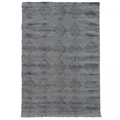 Kilim rug 140x190cm MICAN Gray. Handmade wool rug