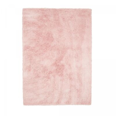Hochflorteppich 60x110cm SG CHIC Pink. Handgefertigter Polyesterteppich