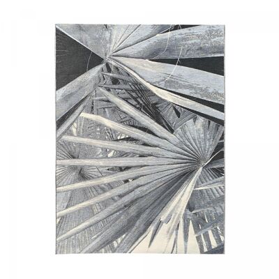 Outdoor-Teppich 123 x 180 cm BACAO Grau aus Polypropylen