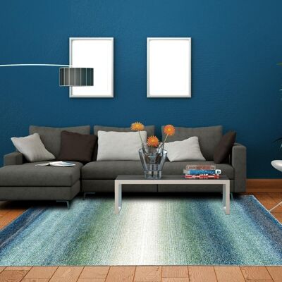 Living room rug 60x110 cm rectangular brado gray entrance suitable for underfloor heating