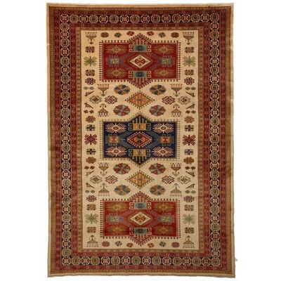 Oriental rug 200x290cm SHIRVAN 4 Beige. Handmade wool rug