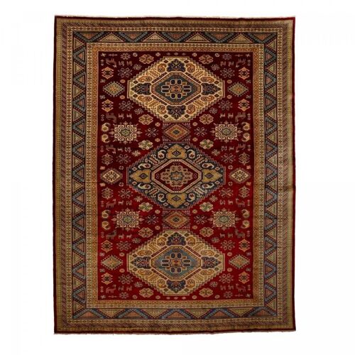 Tapis d'orient 250x300cm SHIRVAN 5 Rouge. Tapis artisanal en Laine