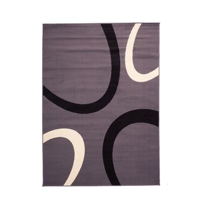 Living room rug 60x110cm TEMPO Gray in Polypropylene