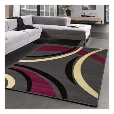 Living room carpet 60x110 cm rectangular bc joyle purple entrance suitable for underfloor heating