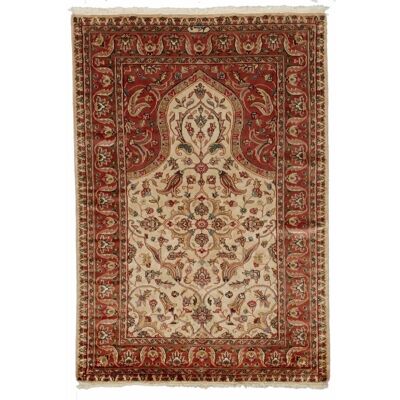 Oriental rug 125x180cm PRESTIGE JIHANGIR 65 1A2T Beige. Artisanal Silk Rug
