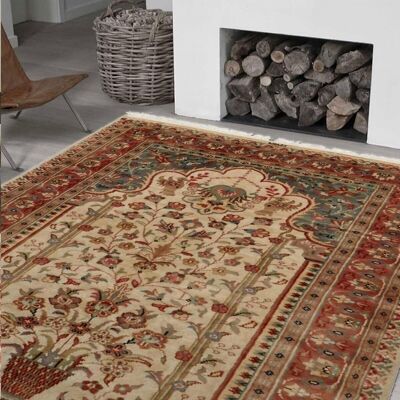 Oriental rug PRESTIGE JIHANGIR 77 1A2T Handcrafted in Silk