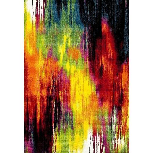 Tapis salon 100x100 carrecm BELO 1 Multicolore en Polypropylène