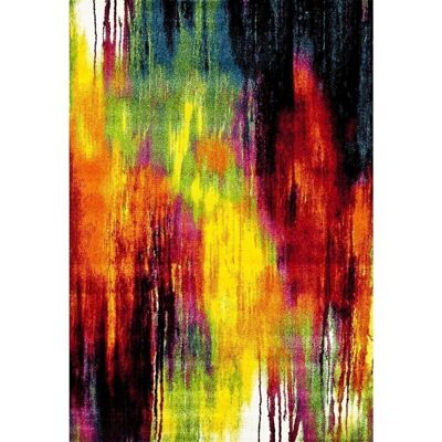 Tappeto da soggiorno 100x100 cm quadrato BELO 1 Multicolor in Polipropilene