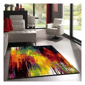 Tapis salon 100x100 carrecm BELO 1 Multicolore en Polypropylène 2