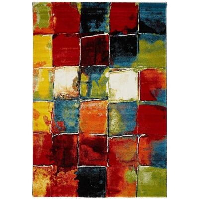 Tappeto da soggiorno 160x160 cm quadrato BELO 2 Multicolor in Polipropilene