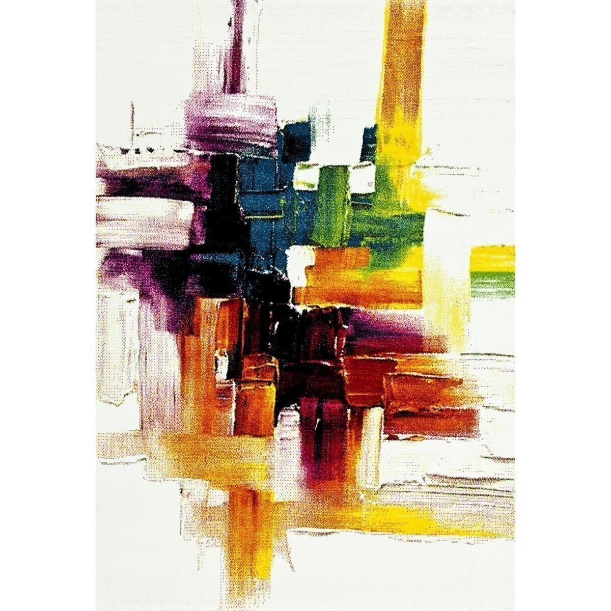 Tappeto da soggiorno 80x150 cm BELO 3 Crema in Polipropilene