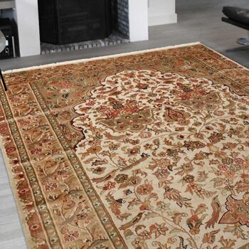 Tapis d'orient PRESTIGE JIHANGIR 34 1A2T Fabrication artisanal en Soie 1