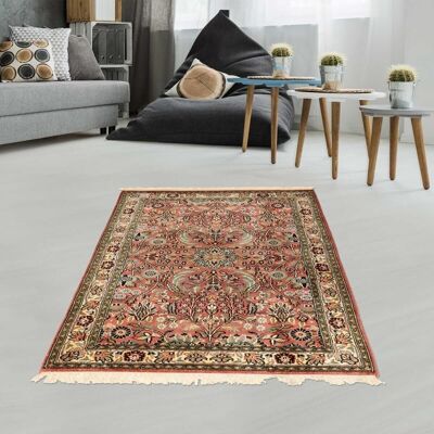 Tapis d'orient CACHEMIRE 18 1A2T Fabrication artisanal en Rayonne