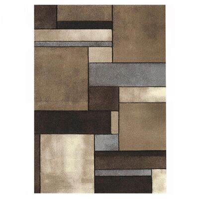 Tappeto da soggiorno 80x150 cm BRILLANCE GEOMETRIC Beige in Polipropilene