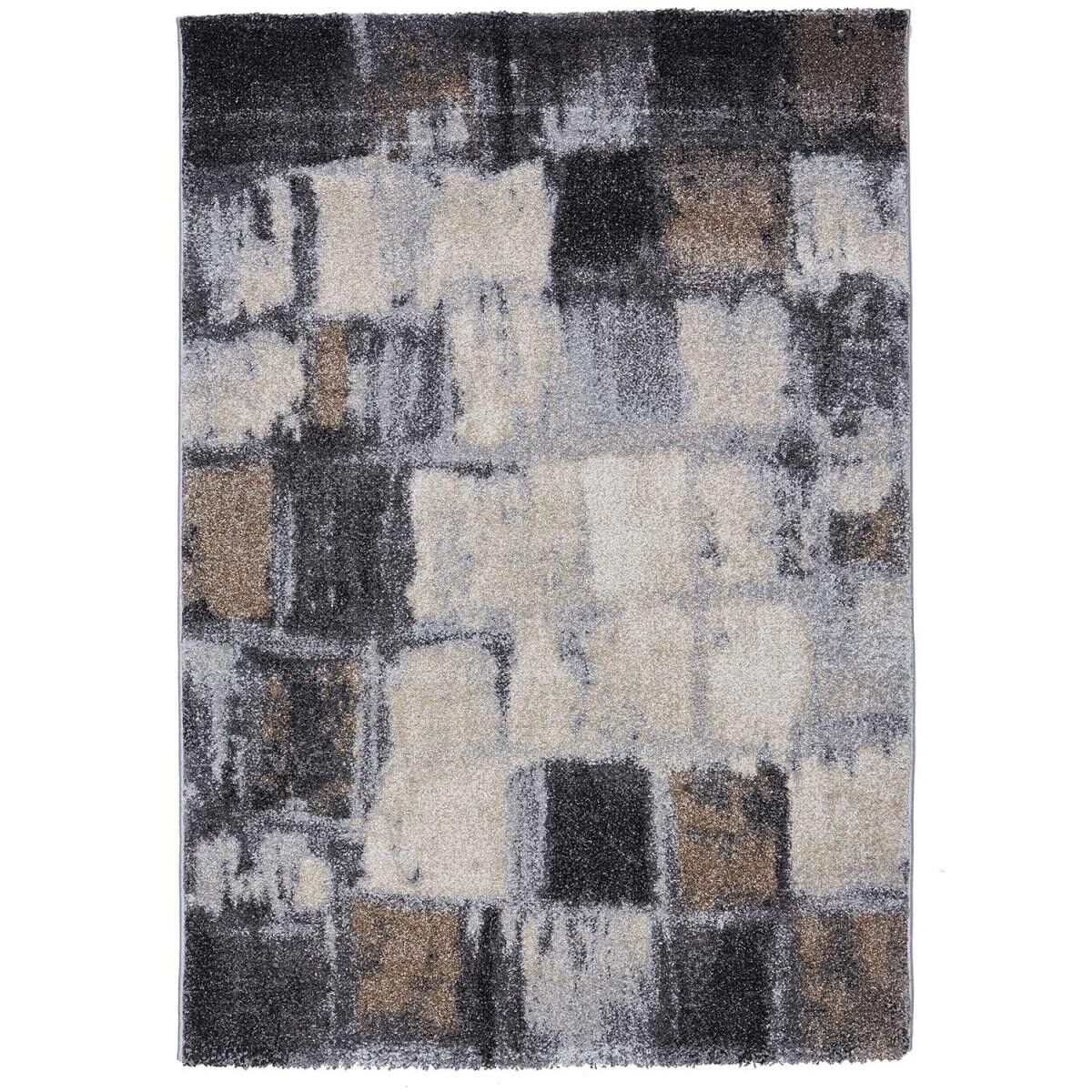 Living room rug 160x160 square cm ELEGANT 04 Gray in Polypropylene