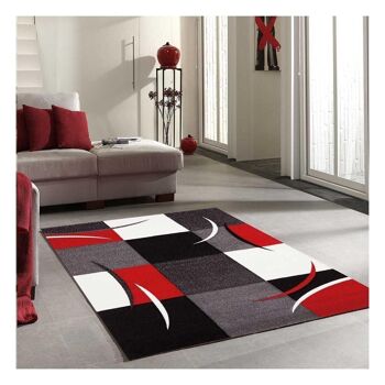 Tapis salon 120x170cm DIAMOND COMMA Rouge en Polypropylène 2