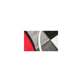 240x340 - un amour de tapis - diamond comma - - grand tapis moderne design - tapis salon et salle a manger - tapis rouge, gris, noir, créme - couleurs 4