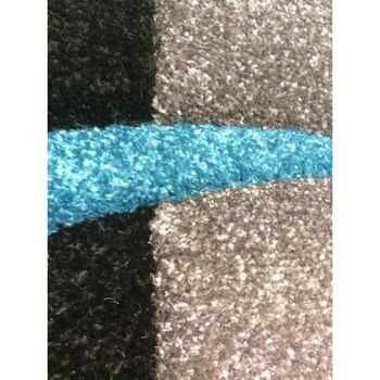 Tapis salon 160x160 carrecm DIAMOND COMMA Bleu en Polypropylène 4