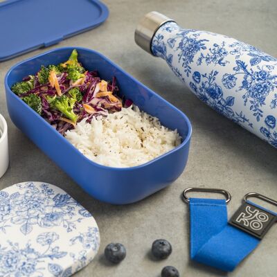 Combo Lunchbox 2 levels 1200 ml + insulated bottle 500ml - Toile de Jouy -