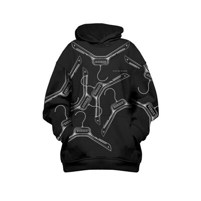 Sudadera negra "Upside Down" hombre