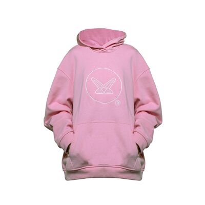 Sweatshirt, pink logo