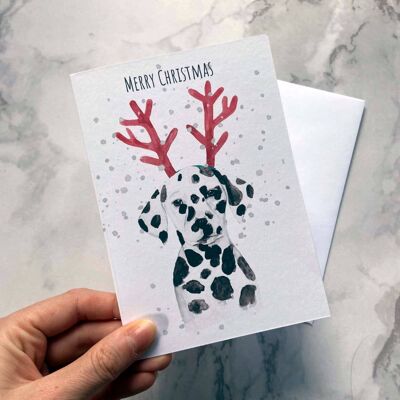 Dalmatian Christmas Card