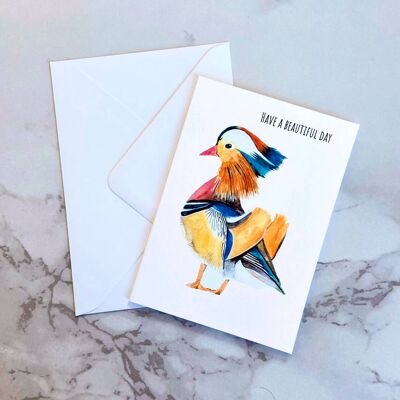Mandarin Duck Card