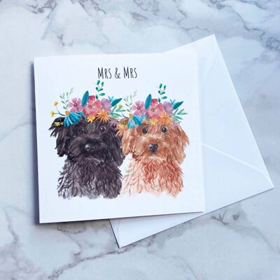 Mrs and Mrs Cavapoo Card