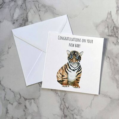 New Baby Tiger Card