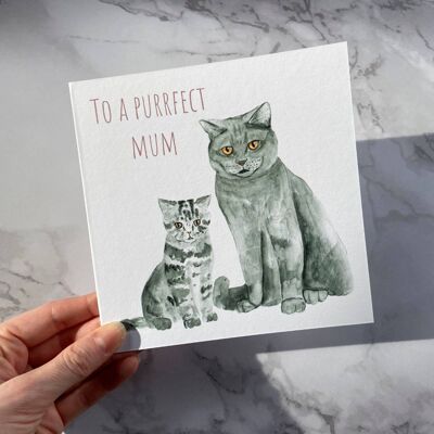 To a Purrfect Mum Card