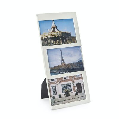 Frame, Dijon, 3x 10x15, white, plastic