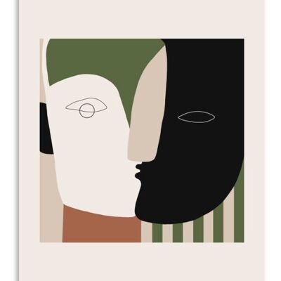 Poster Stampa su carta d'arte firmata Kiss me - Dimensioni 50 x 70 cm