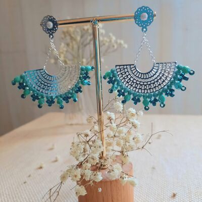 Boucles d'oreilles Elea - turquoise -