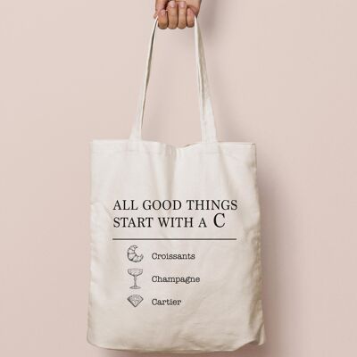 Shopper 'Alle guten Dinge beginnen met een C'
