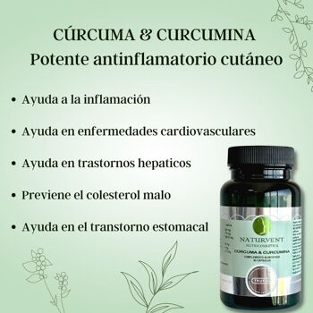 CURCUMA & CURCUMINE 60 Cap. Puissant anti-inflammatoire cutané 3