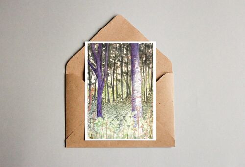Art postcard 'drents' forest' - a6