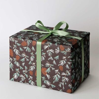 Pine cone wrapping paper