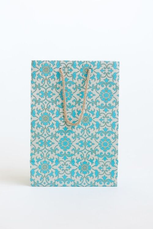 FLORAL BLUE SMALL GIFT BAGS