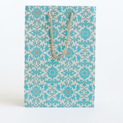 FLORAL BLUE SMALL GIFT BAGS